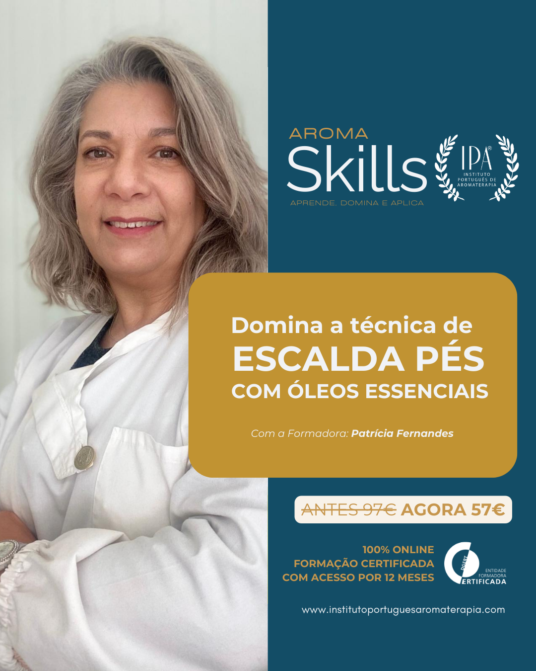 Formação Certificada: Domina a técnica de escalda pés com óleos essenciais